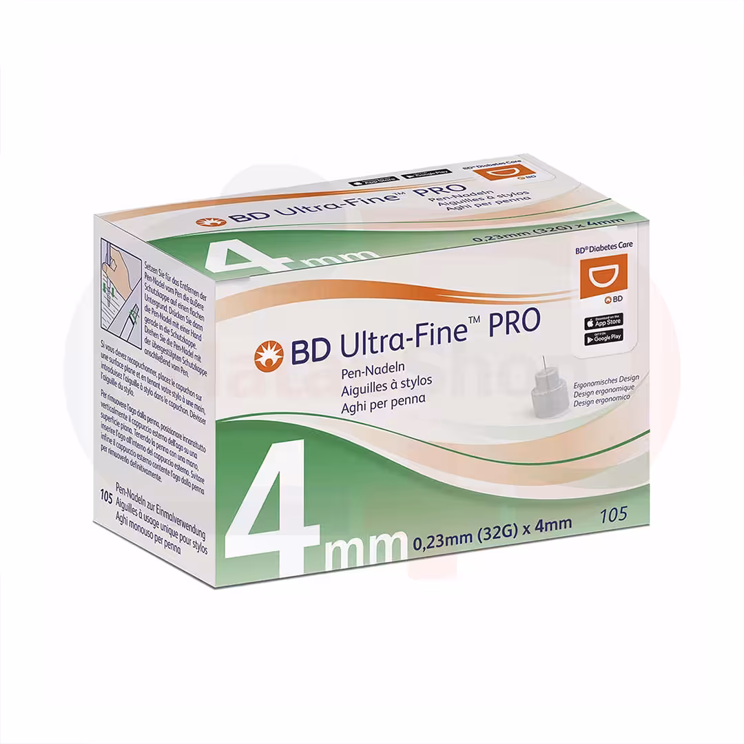 پن انسولین BD سایز 4 بسته 100 عددی