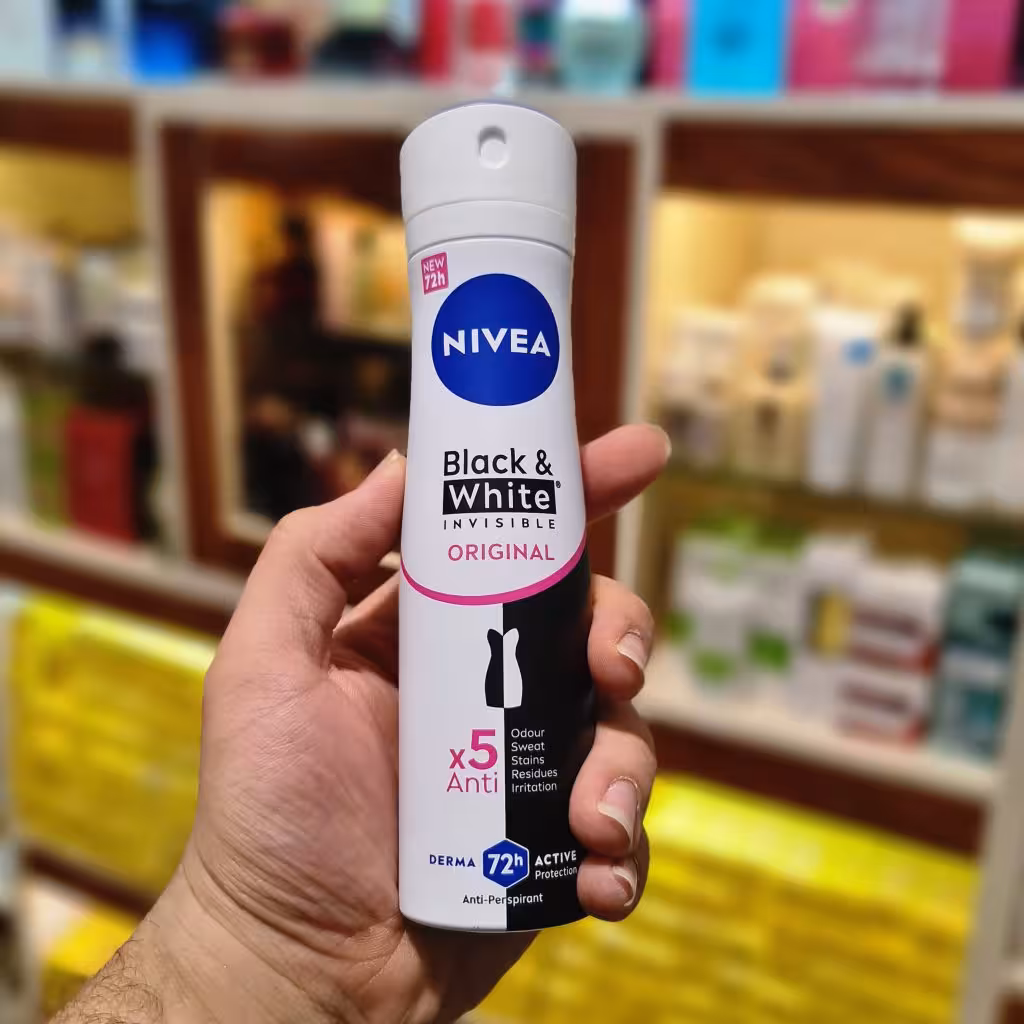 اسپری ضد تعریق زنانه نیوآ black and white original