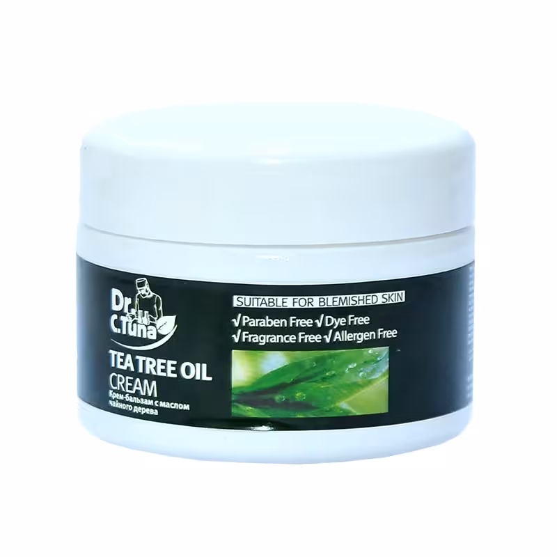 کرم آبرسان کاسه ای چای سبز Tea Tree دکتر سی تونا فارماسی حجم 110 میل