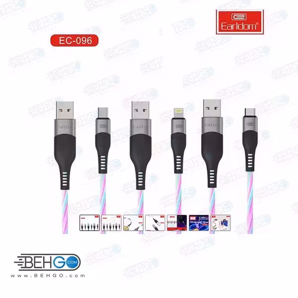 کابل اصلی تبدیل USB به تایپ سی ارلدام مدل Earldom ET-096C