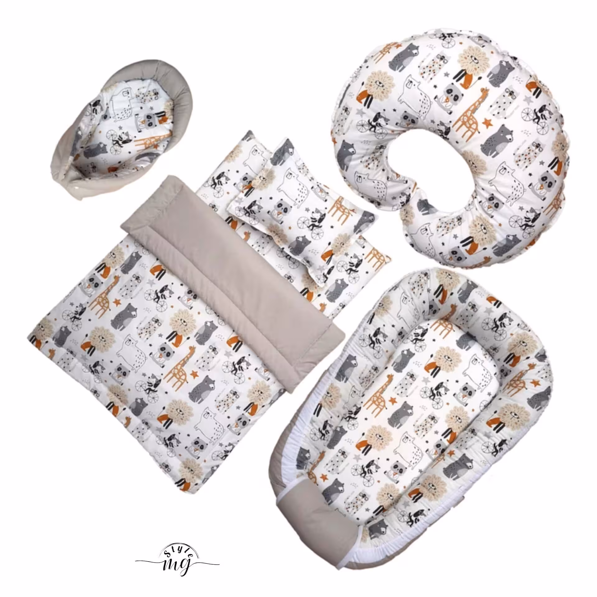 سرویس خواب 6 تکه نوزاد طرح شیر کودک