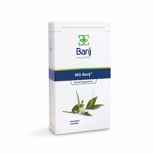 قیمت و خرید شیاف مقعدی ام جی باریج اسانس 14 عددی -