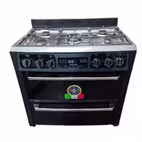 اجاق گاز طرح فر تکنو پروسا techno مدل 10000 استیل مشکی