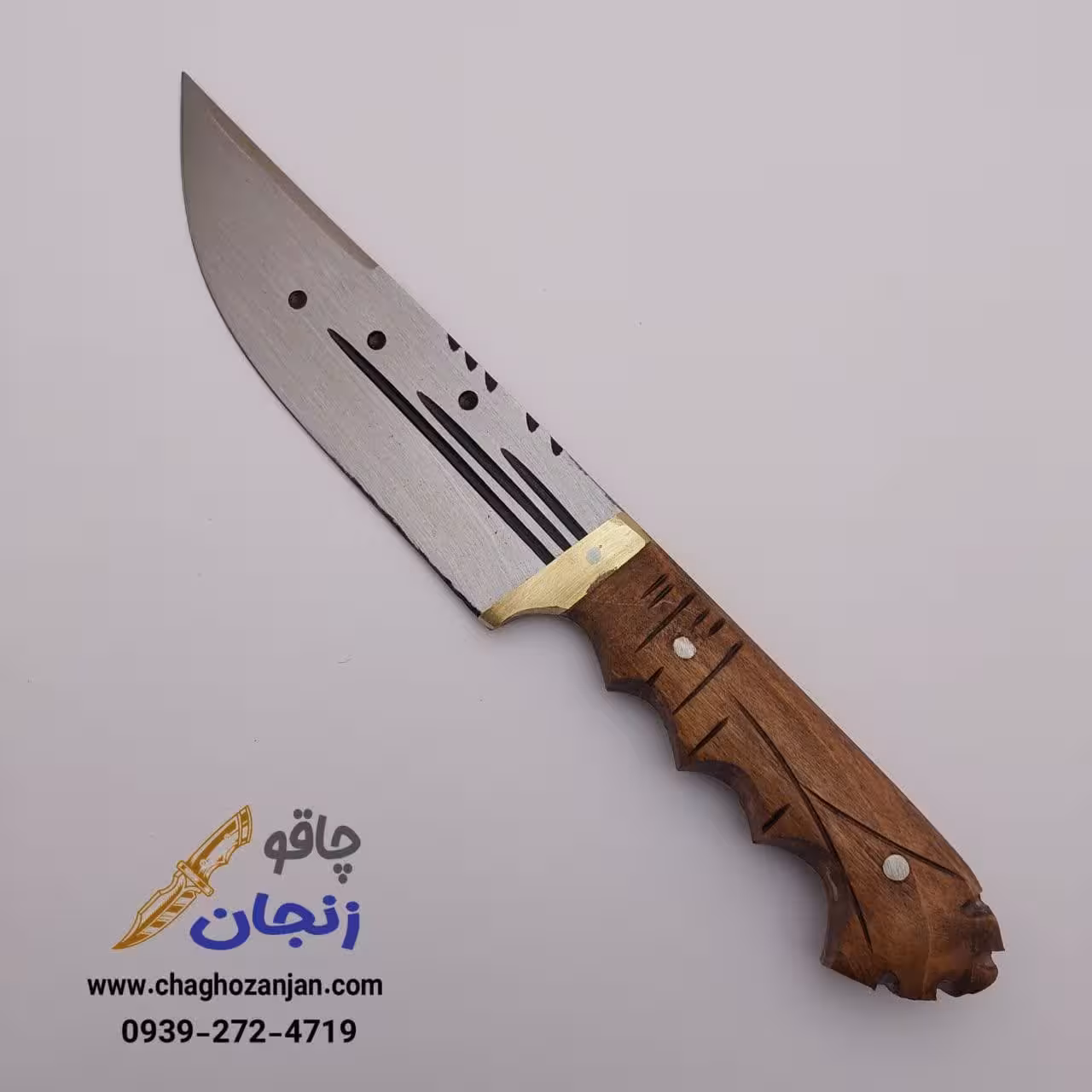 چاقو شکاری زنجان | طرح جدید 25 سانتی تیغه فولادی