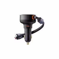 شارژر فندکی 60 وات بیسوس مدل CCTXP-CCL به همراه کابل لایتنینگ و USB-C | کالا مکس