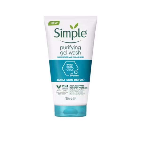 ژل شستشوی صورت سیمپل مدل Hazel Zinc حجم 150 میلی لیتر