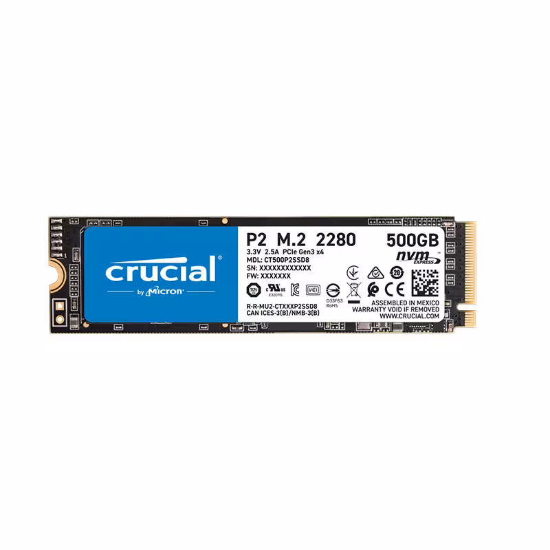 SSD اینترنال Crucial مدل CT500P2 M.2 2280 ظرفیت 500 گیگابایت