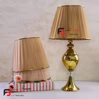 آباژور رومیزی میلانو طلایی گوی طلایی