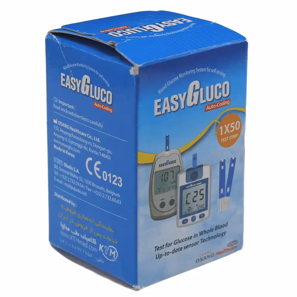 نوار تست قند خون EASY GLUCO پنجاه عددی