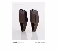 پایه نگهدارنده سقفی و دیواری انتها و وسط رگال مدل Ballet رنگ موکا یونی هوپر کد 1409