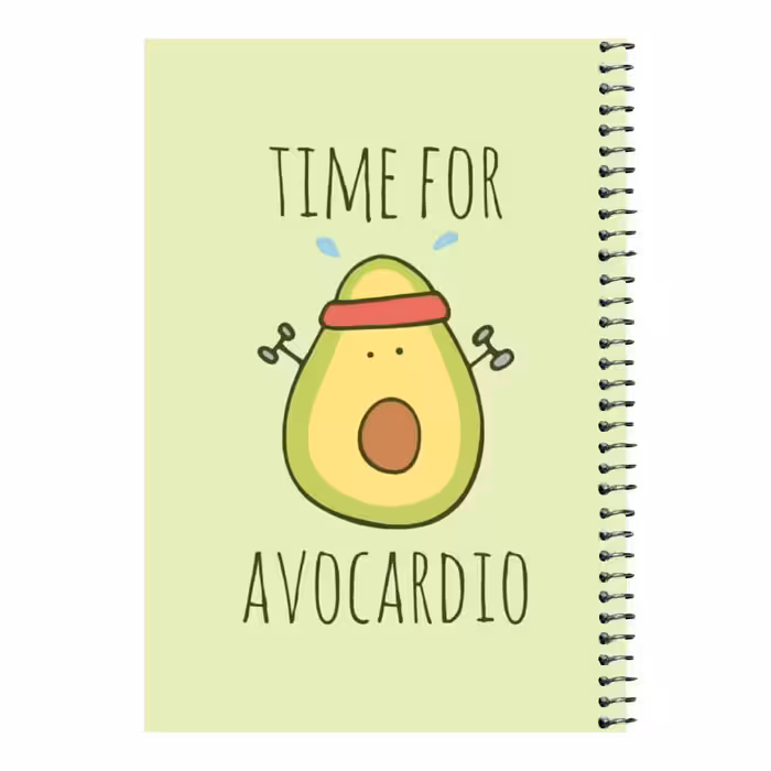 دفتر مشق 80 برگ اس جی طرح آووکادو