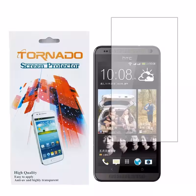 محافظ صفحه نمایش تورنادو مدل نانو گلس مناسب موبایل HTC D700