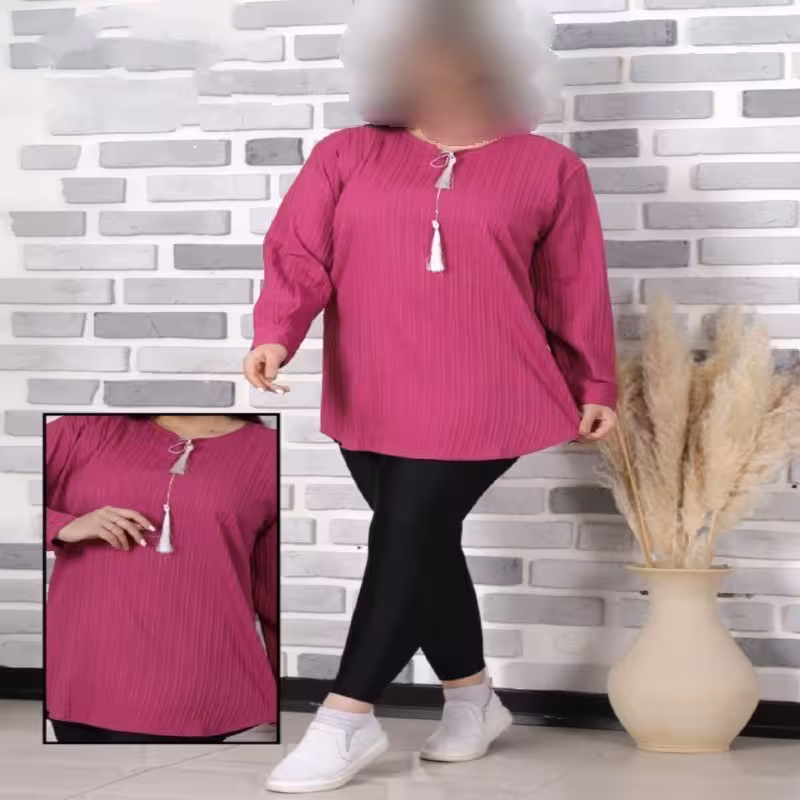 شومیز مانتویی جنس عالی بسیار باکیفیت جنس کراش درجه یک