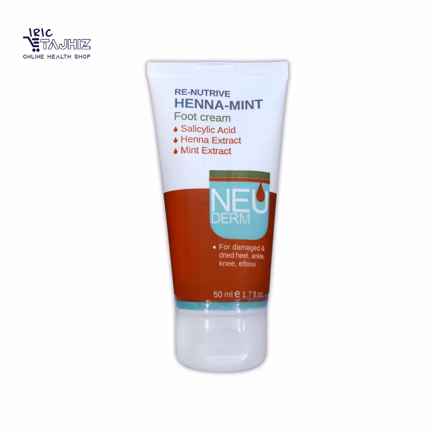 کرم ترک پا حنا و نعنا رینوتریو نئودرم NEUDERM حجم 50 میلی لیتر