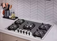 اجاق گاز صفحه شیشه ای نگین الماس کد GA10 ابعاد 52×89