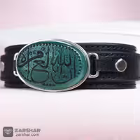دستبند نقره عقیق سبز ان الله بالغ امره