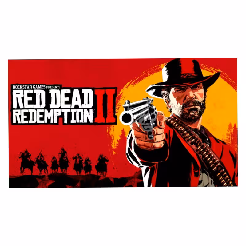 برچسب پلی استیشن 2 مدل اسلیم طرح Red Dead