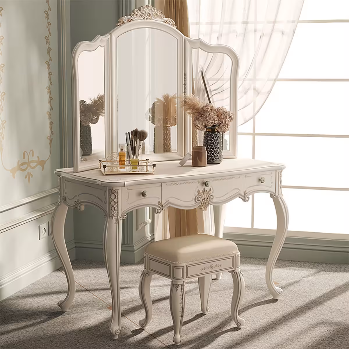 ست میز آرایش و آینه الگانت بالسا