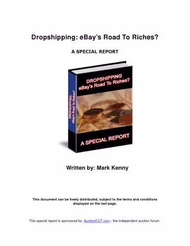 خرید و دانلود نسخه کامل کتاب Dropshipping: eBay’s Road to Riches? A Special Report