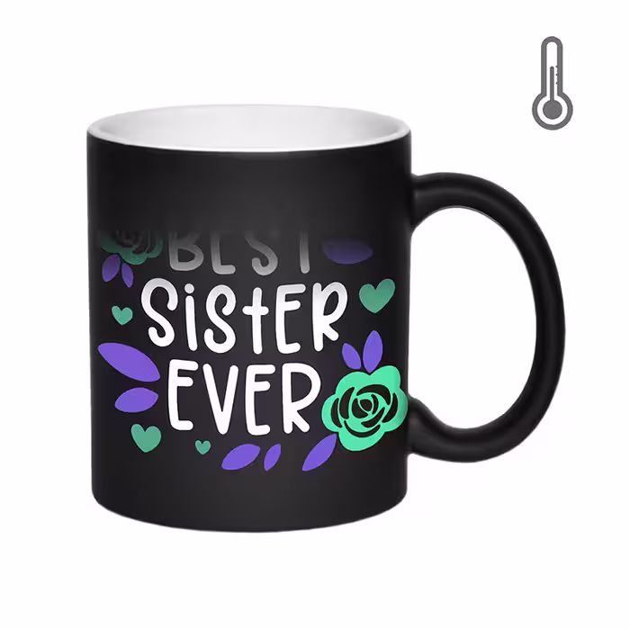 خرید ماگ-لیوان  حرارتی زیگ زاگ  Best sister ever کد 1347