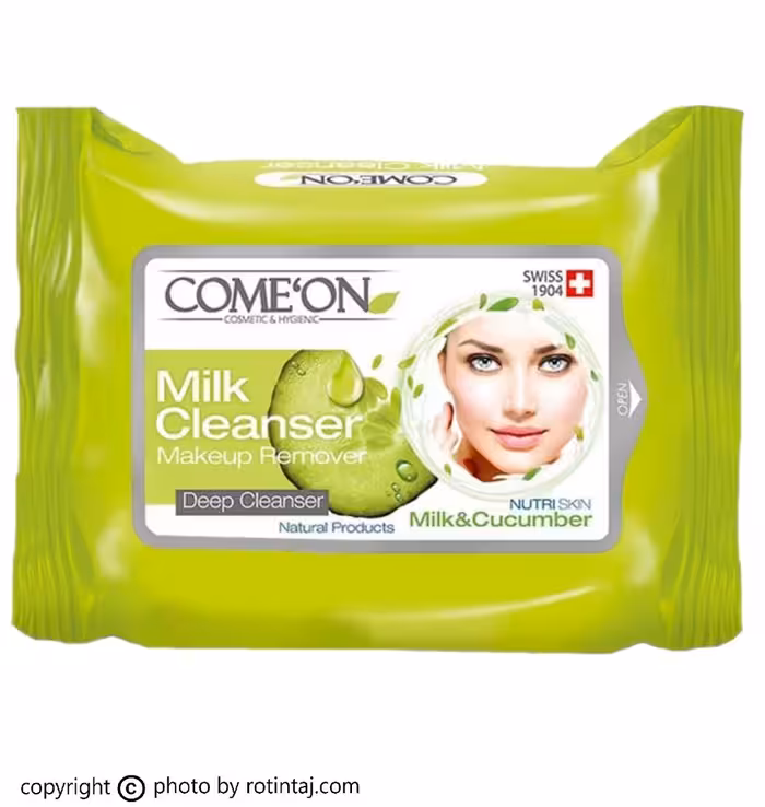 دستمال مرطوب تخصصی شیر پاک کن کامان 20 عددی