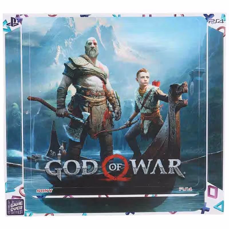 اسکین پلی استیشن 4 اسلیم طرح God Of War کد 2
