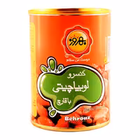 کنسرو لوبیا چیتی با قارچ بهروز 380 گرمی