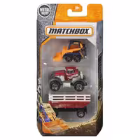 مجموعه 3 عددی ماشین فلزی matchbox مدل Construction