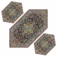 سری سه تکه پانیذ رنگ مشکی مدل 1210