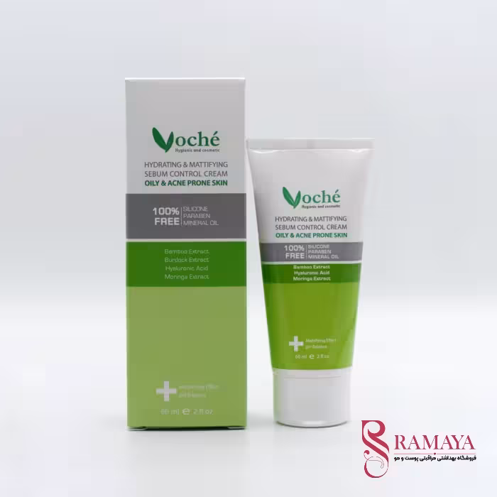 کرم آبرسان وچه مخصوص پوست های چرب و جوش دار حجم 60 میلی لیتر