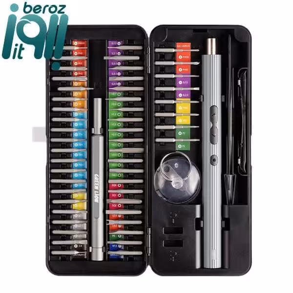 پیچ گوشتی شارژی گرین لاین مجموعه 58 عددی (نسخه جدید – ارسال 1 ساعته)