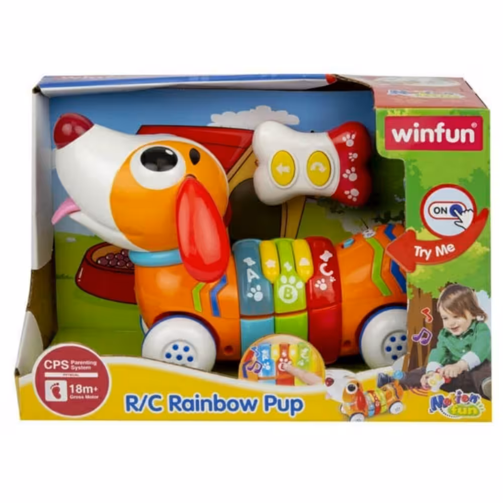 خرید اسباب بازی سگ موزیکال R/C Rainbow Pup Win Fun