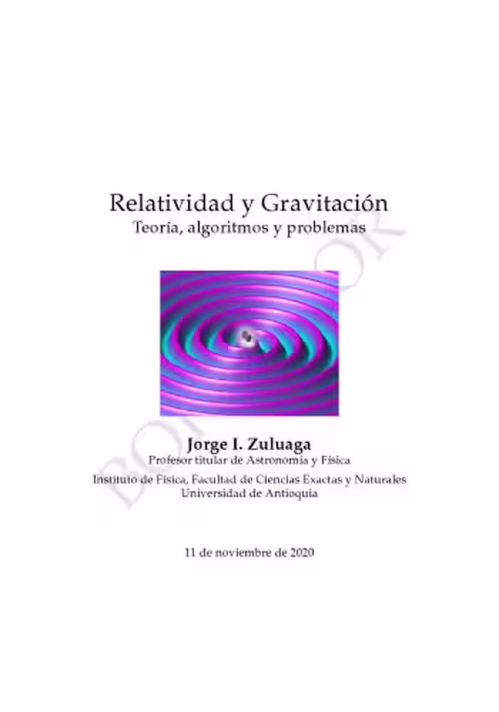 خرید و دانلود نسخه کامل کتاب Relatividad y Gravitación
