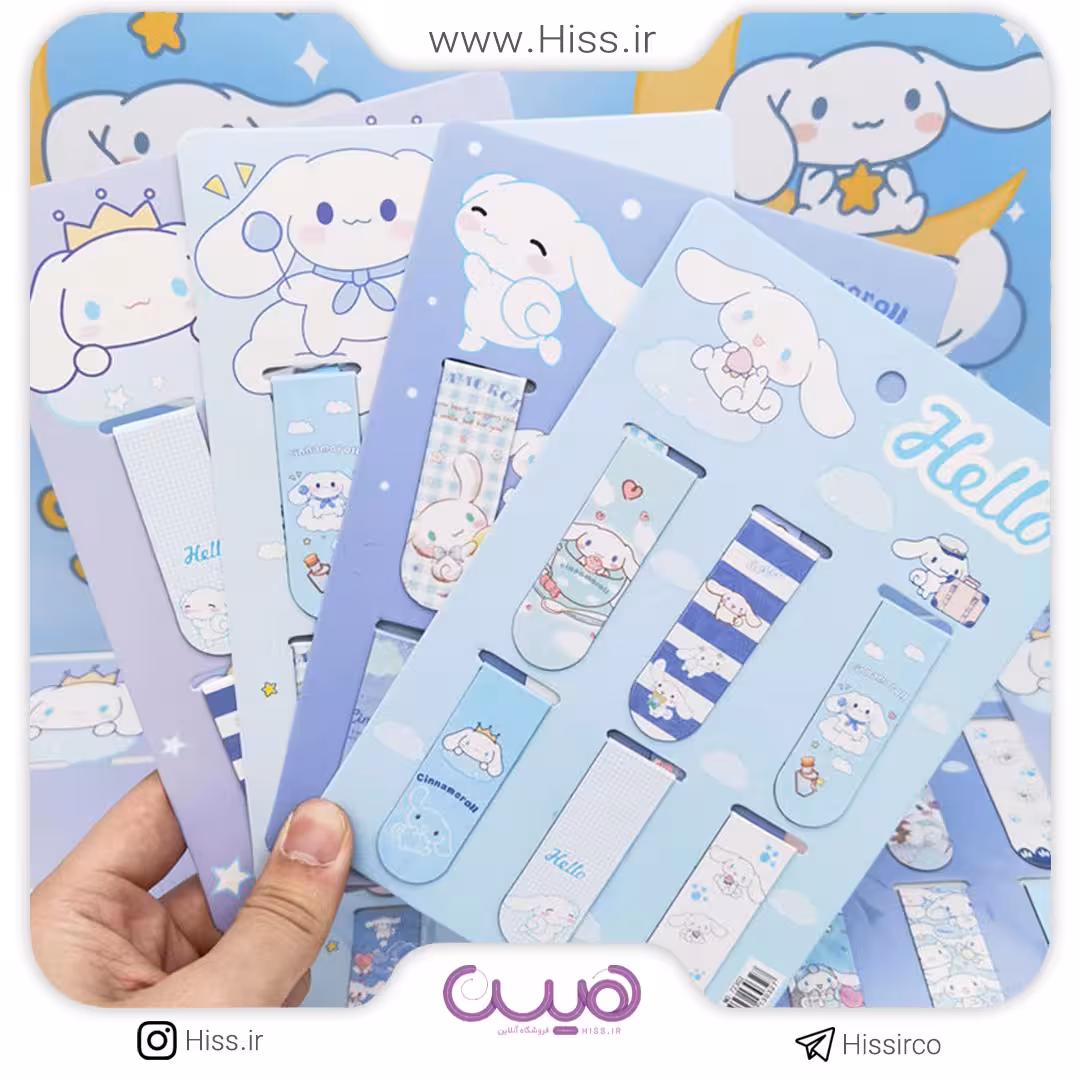 بوک مارک مگنتی خرگوشی بسته 6 عددی (مدل رندوم)