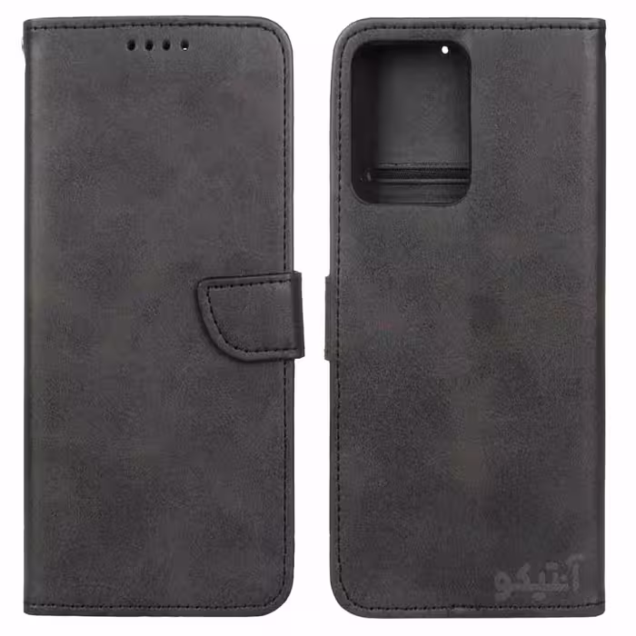 کیف چرمی مگنتی موبایل مناسب برای Xiaomi Note12-5G-مشکی