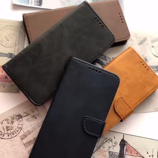 قاب گوشی کلاسوری A15 سامسونگ کیف کلاسوری a15 سامسونگ چرمی دارای جای کارت قاب گوشی A15