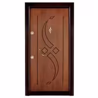 درب ضد سرقت لوکس ایران روکش چوب راش CNC کد 1201