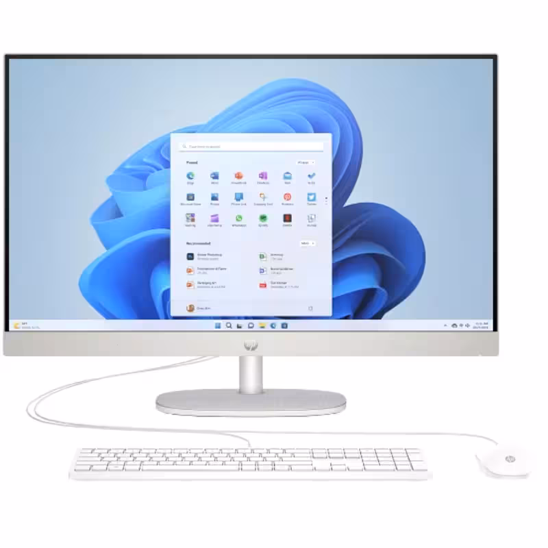 خرید و قیمت کامپیوتر آل ‌این ‌وان اچ ‌پی 27 اینچی مدل HP 27-CR0067NY i7 16GB 512GB SSD Intel UHD