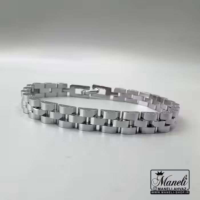 دستبند رولکس نقره ای استیل رنگ ثابت|14040768