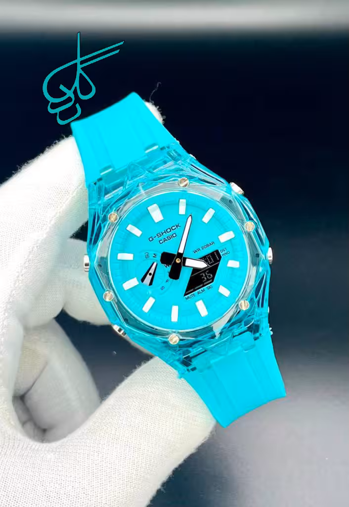 خرید ساعت اسپرت جی شاک مدل 2100 بند سیلیکونی کیفیت عالی ضدآب صد در صد کد 1923949 - ردگل