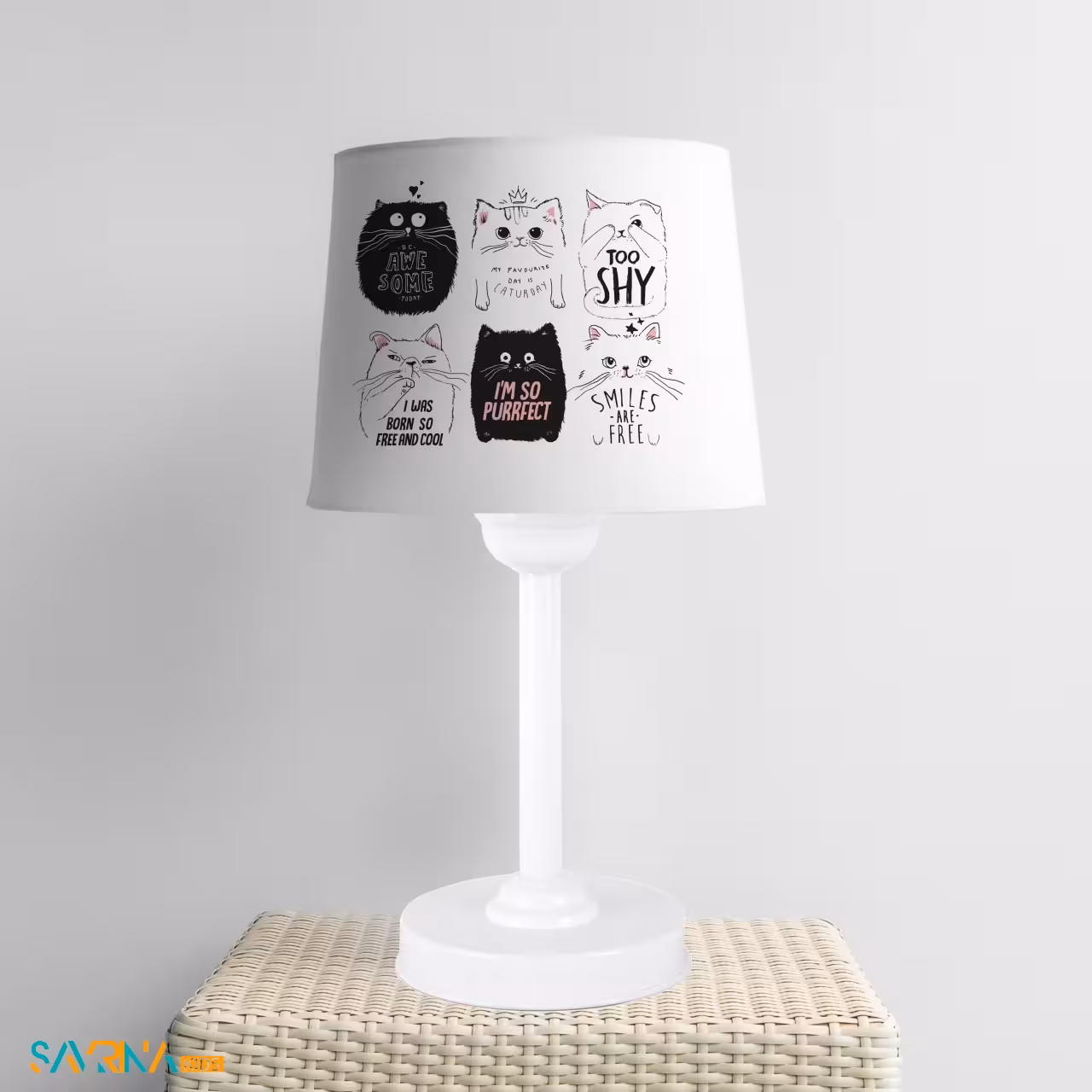 آباژور بچگانه طرح گربه های کوچولو کد AS1747