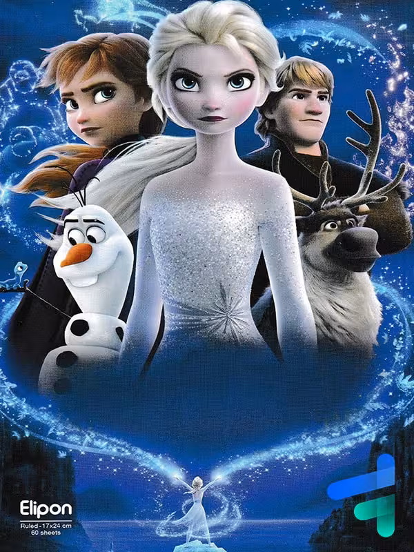 دفتر 60 برگ تک خط فانتزی کد 2201308 الیپون