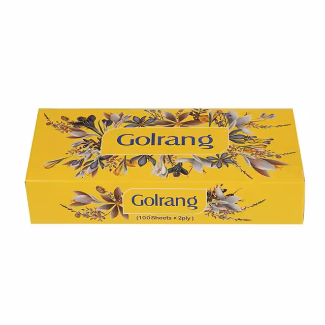 دستمال کاغذی دولایه طرح گل آویز گلرنگ 100 برگ