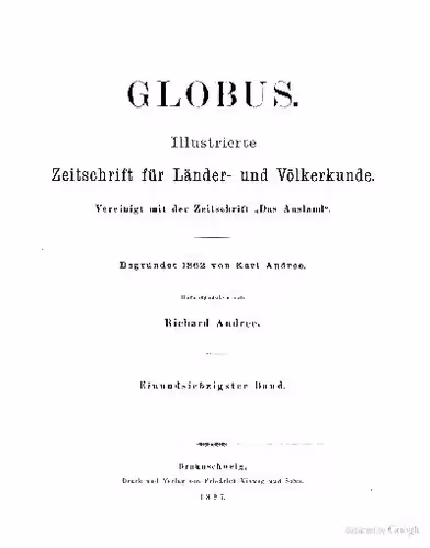 خرید و دانلود نسخه کامل کتاب Globus. Illustrierte Zeitschrift für Länder- und Völkerkunde