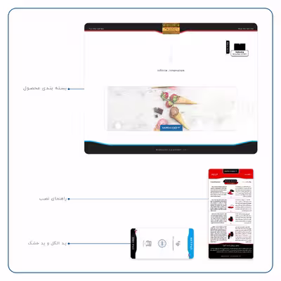 برچسب پوششی ماهوت مدل Funnel ice cream مناسب برای تبلت سامسونگ Galaxy Note 10.1 2012 N8010