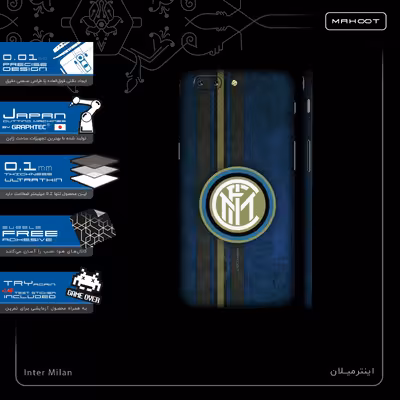 برچسب پوششی ماهوت مدل Inter-Milan-FullSkin مناسب برای گوشی موبایل وان پلاس 5