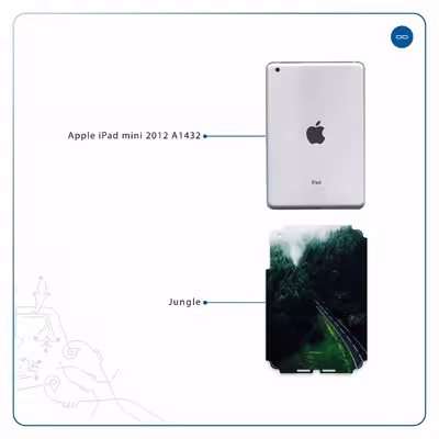 برچسب پوششی ماهوت مدل Jungle مناسب برای تبلت اپل iPad mini 2012 A1432