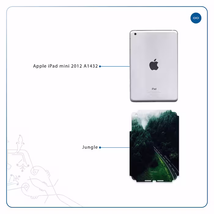 برچسب پوششی ماهوت مدل Jungle مناسب برای تبلت اپل iPad mini 2012 A1432