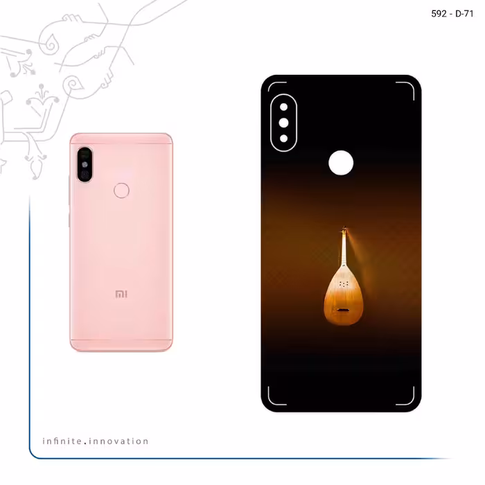 برچسب پوششی ماهوت مدل tambour مناسب برای گوشی موبایل شیائومی Redmi Note 5 Pro