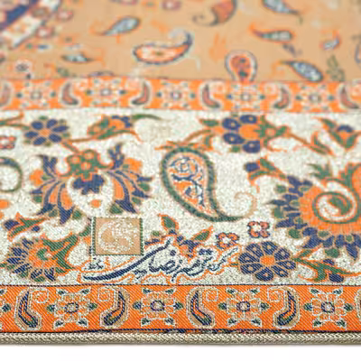 رومیزی ترمه رضایی طرح گلدیس مدل مربع